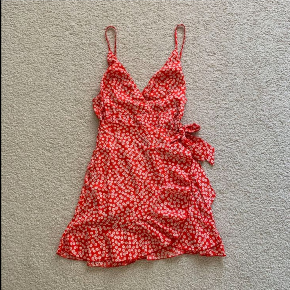 Australian boutique red floral dress